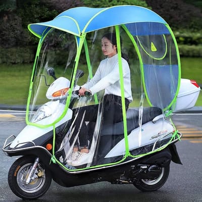 Universele Waterdichte Motor Scooter Paraplu voor Zon en Regen