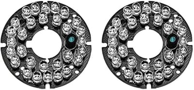 IR LED Board - Infrarood Verlichting - Nachtzicht Camera - 30 LEDs 850nm - 53mm Diameter - Zwart