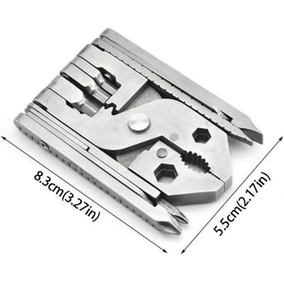 Pince Multifonctionnelle 25 en 1 Portable Pliante de Poche Outil Extérieur Randonnée Camping Outil en Acier Inoxydable Pour la Maison Réparation de Machines