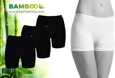 Bamboo - Naadloos Ondergoed Dames - Bamboe - 3 Stuks - Shorts - Zwart - S - Boxershorts Dames - Corrigerend Dames Ondergoed - Lingerie - Onderbroeken Dames - Dames Slips - Dames Ondergoed - Lange Onderbroek Dames - Ondergoed Dames