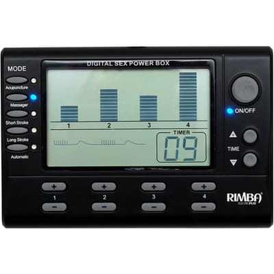 Rimba Electro Sex - Electronische Erotische Stimulatie - 4 Kanaals Electro Sex Power Box Set Met LCD Display