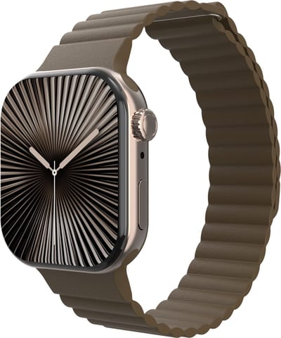 Cazy horlogebandje geschikt voor Apple Watch Bandje (Magfit) - Smartwatchbandjes - Universeel bandje geschikt voor Apple 38/40/41/42 mm - Coffee