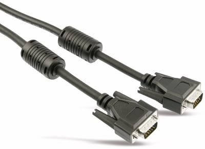 Premium VGA monitor kabel met ferriet kernen - CCS aders / zwart - 3 meter
