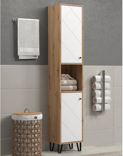 Kolomkast Touch | 36 x 29 x 191 cm | Artisan Oak