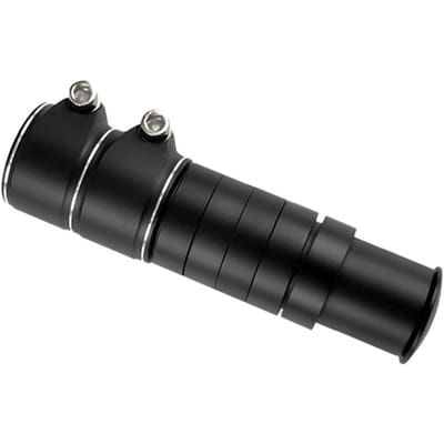 Stuurpenverhoger voor fiets, stuurpenverlenger voor racefiets, mountainbike, aluminiumlegering zwart