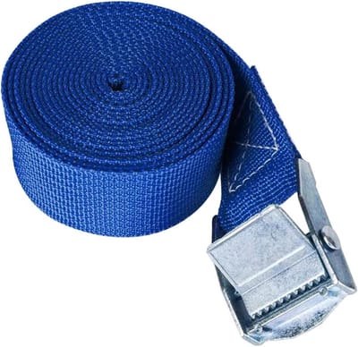 Spanbanden met ratel - Vastzetbanden - Vracht Beveiligen - Verstelbare Gesp - 2 Meter - Blauw