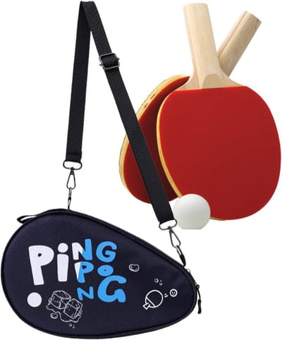 Tafeltennis Racket Tas - Sport Accessoire - Sport Training - Waterdichte Bescherming - 30x20x4 cm - Veelkleurig