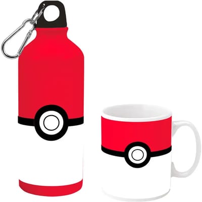 Pokémon Aluminium Drinkfles + Keramische Mok in geschenkset