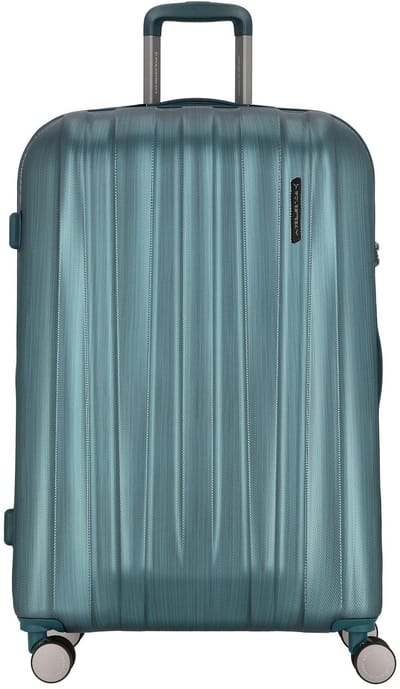Polestream Moonrock 4 wielen Trolley L 78 cm met uitbreidingsplooi - Harde bagage - TSA slot - deepsea green brushed