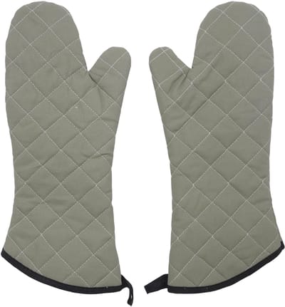 Ovenhandschoenen, hittebestendige ovenhandschoenen, geschikt voor industriële grote ovens en ter bescherming bij het grillen (42 cm)
