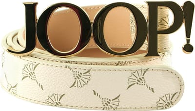 JOOP! Riem 3,0 CM Women's Logo Belt W70 Cream White Crème