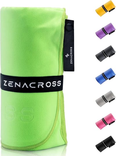 Microvezel Handdoek - Compacte Reisdoek - Sport en Reizen - Sneldrogend Absorberend - 50x30cm - Groen