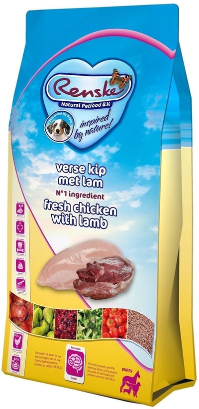 Renske - Super Premium Puppy Verse Kip En Lam - Hond 12 kg