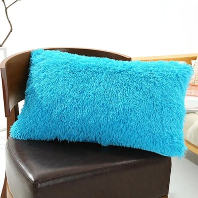 1 STK Zachte Pluche Bont Vacht Kussenhoes Beddengoed Kussensloop Sierkussenshoes Klassiek Huisdecor Kussensloop Kussenhoes 50X70 50x70cm