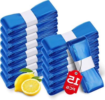 Luieremmer Navullingen - Navulzakken - Geurloos Huishouden - 7-Laags Geurbescherming - 15 Stuks - Blauw