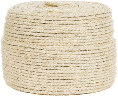 Twisted Sisal Touw - Natuurlijk Touw - Decoratie en Klussen - Weerbestendig Materiaal - Verschillende Diameters - Natuurlijk