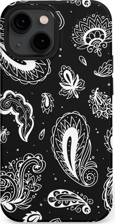 Casetastic Hoesje Geschikt voor Apple iPhone 13 Mini Magsafe - Stijlvolle Beschermende Duo-layer Case - Paisley pracht