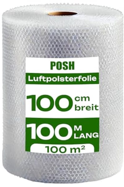 Luchtkussenfolie 100 m x 100 cm – Perfect voor Verpakking en Bescherming