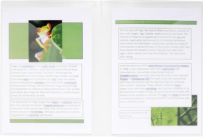 Exacompta 20x Tweezijdige presentatiemappen - halfharde PP 40/100ste - A4 & A3 - Transparant - 3967E