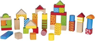 Playtive Bouwblokkenset - 54-delig - Mix gekeurd - 1-5 jaar