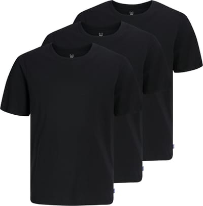 JACK & JONES JJEORGANIC BASICTEE SS 3PK MP JNR NOOS Jongens T-shirt - Maat 140