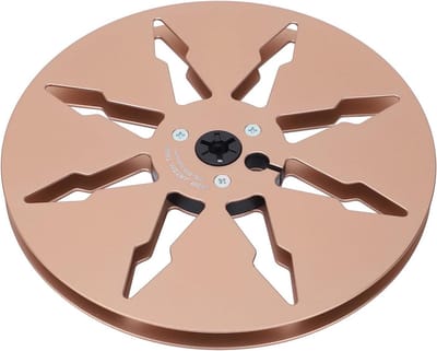 Lege Tape Haspel - Aluminium Reel - Audio Opnames - 8-Gats Ontwerp - 7 Inch - Goud