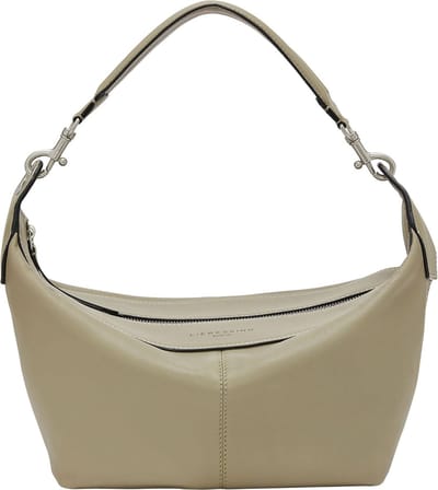 LIEBESKIND BERLIN Leren Schoudertas Avondtas Liza Hobo French Grey Beige