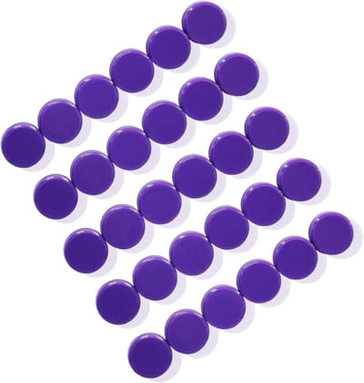 NTHProducts - Fridge Magnet - Decoratieve Magneten - Sterke Kracht - Paars - Kleine Magneten - Voor Koelkast en Whiteboard - 30 Stuks