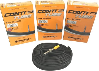 Fiets Binnenbanden - Reserve Banden - Fietsen Onderhoud - Presta Ventiel - 3 Stuks 700c - Zwart