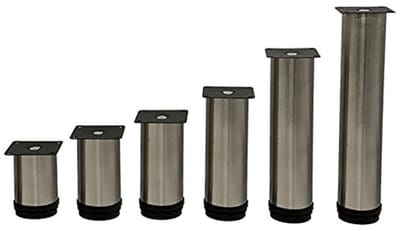 Allecto - Verstelbare Meubelpoten - Stijlvolle Oplossing - 120 mm - Zilveren Poten - Voor Sofa, Tafel en Kast - Set van 4