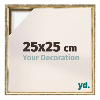 Your Decoration - Baklijst 25x25 cm - Goud Antiek - Baklijst voor Canvas - MDF - Lyon