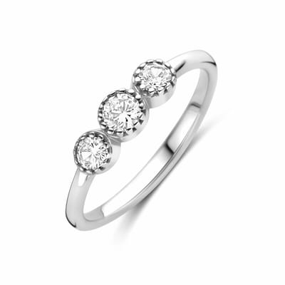 Zilveren Ring met Zirkonia 1341874 – Gerhodineerd 925 Zilver 4,5 mm