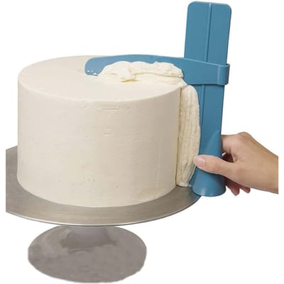 1 stuks Doe-het-zelf Verstelbare Strijkplank Taartschraper Fondant Spatel, Crème Rand Gladmaker Decoratiegereedschap Bakvorm Keuken Bakbenodigdheden one-size