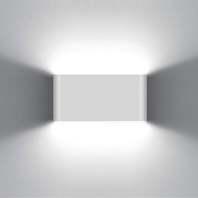 Moderne 12W LED Wandlamp voor Binnen en Buiten - Waterdicht IP65 - Op en Neer Lichteffect