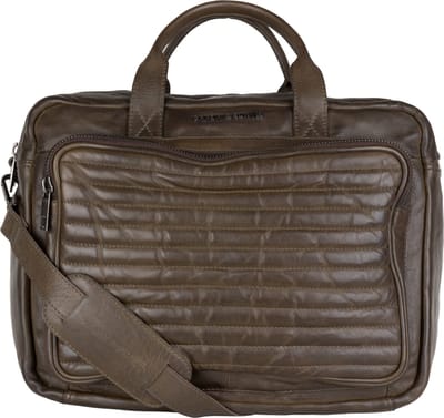 Presly & Sun Heren - Leren tas - Olive