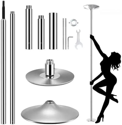 M-Goods - Danspaal - Poledance Paal - 45mm Dans Paal - Spinning & Static - Verstelbaar 235-275 cm