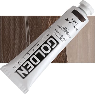 Golden Heavy Body Acrylverf Serie 1 Burnt Umber (1030)|