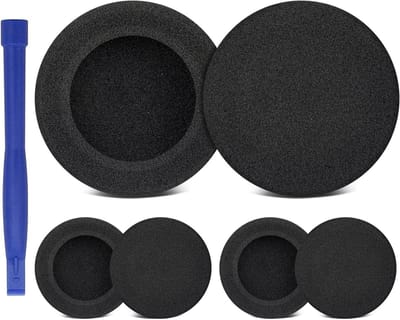Dailygoods - SOULWIT 6 stuks vervangende oorkussens voor Koss KTXPro1 (KTX PRO1) on-ear hoofdtelefoons, zachte en duurzame earpads cushions van spons met schuim met hoge dichtheid