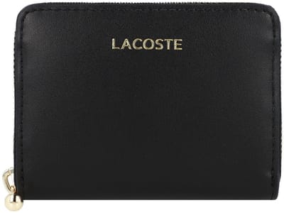 LACOSTE portemonnee Zip Coin Wallet Noir zwart