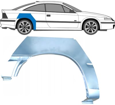 Reparatiepaneel achterspatbord voor Opel Calibra 1990-1997 / Rechts
