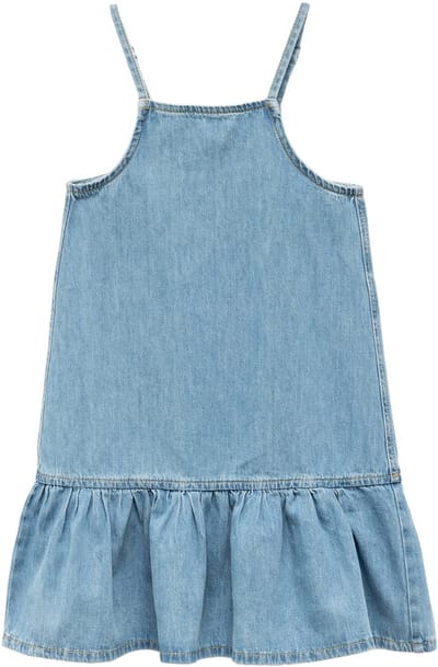 Denim Onder knielengte Jeanskleid