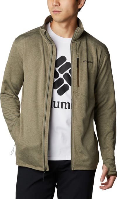 Columbia Park View - Vest Heren Winter - Stone Green Heather - Maat S
