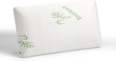 Orthopedisch Bamboo Viscogel Kussen - 70x42x15 cm - Wit - Geschikt voor elke kussensloop