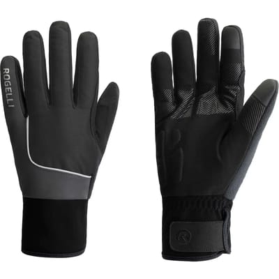 Rogelli Essential HI VIS Heren Fietshandschoenen - Winter - Zwart