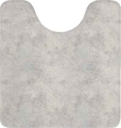 WC mat met uitsparing 55x60 cm - Antislip - Grijs - Beton - Industrieel - Toiletmat met uitsnijding - Vloermat - Douchemat - Toilet tapijt - Toiletmatten