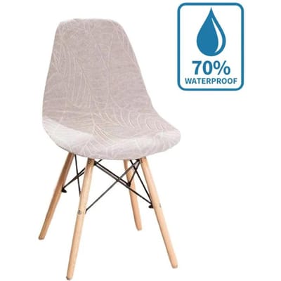 New Leaf Waterdichte Shell Stoelhoes Effen Kleur Jacquard Zonder Armleuningen Stoelhoes Heteroseksuele Stofdichte Stoelhoes 1 Piece Chair Cover