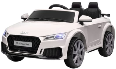 Audi TT RS Elektrische Kinderauto, Met Ouderbediening via Afstandsbediening, LED Koplampen en Muziek, Veiligheidsgordel, Perfect Cadeau voor 3-5 Jaar