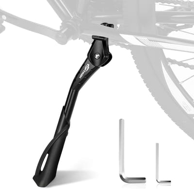 SnelShoppen - Aluminium Fietsstandaard 24-29 Inch, Hoogte Verstelbaar, Tot 35 kg Laadvermogen, Antislip Zijsupport, Stabiele Fietsstand voor Mountainb