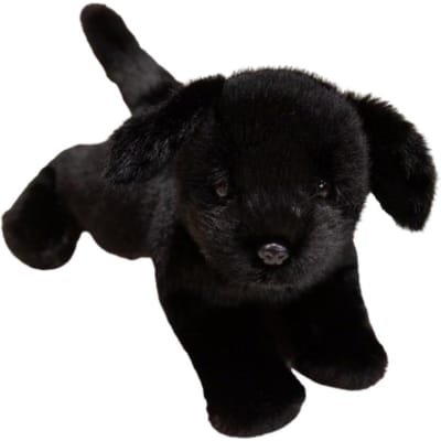 Cartoon Labrador Hond Pluche Speelgoed Zacht Schattige Dieren Puppy Pop PP Katoen 30cm Dier Pluche Kussen Festival Feest Decor black