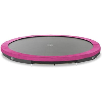 EXIT Silhouette Sporttrampoline ø427cm - Inground - Ingraaftrampoline - Rond - Voor Kinderen - Roze